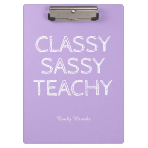 Porte-bloc Idée de cadeau personnalisé pour enseignant violet