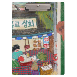 Porte-bloc Illustrated Clipboard – Colorful Pattern Design