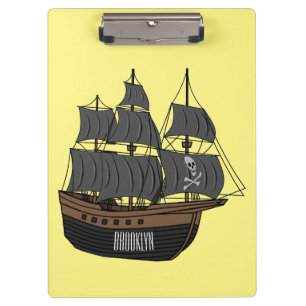 Porte-bloc Illustration de bateau pirate