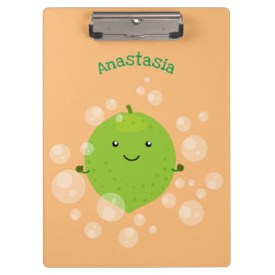 Porte-bloc Illustration de bulles de chaux vert mou