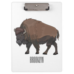 Porte-bloc Illustration de dessin animé de bison