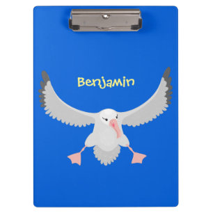 Porte-bloc Illustration de dessin animé de Cute albatros, oi