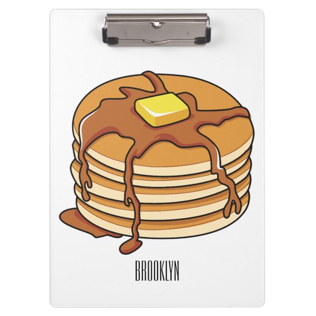 Porte-bloc Illustration de dessin animé de Pancake (Devant)