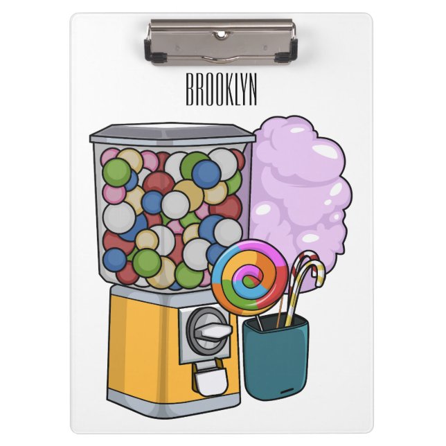Porte-bloc Illustration de dessin de bonbon (Devant)