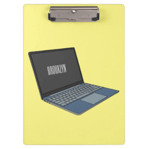 Porte-bloc Illustration de dessin sur ordinateur portable