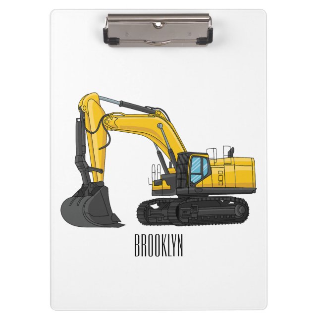 Porte-bloc Illustration de la pelle Crawler (Devant)