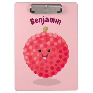 Porte-bloc Illustration de litchee rose mignon