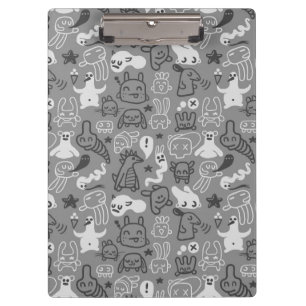Porte-bloc illustration de motif de griffonnages