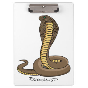 Porte-bloc Illustration de serpent à cobra Brown