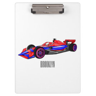 Porte-bloc Illustration de voiture de course professionnelle