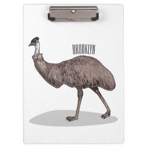 Porte-bloc Illustration d'Emu bird