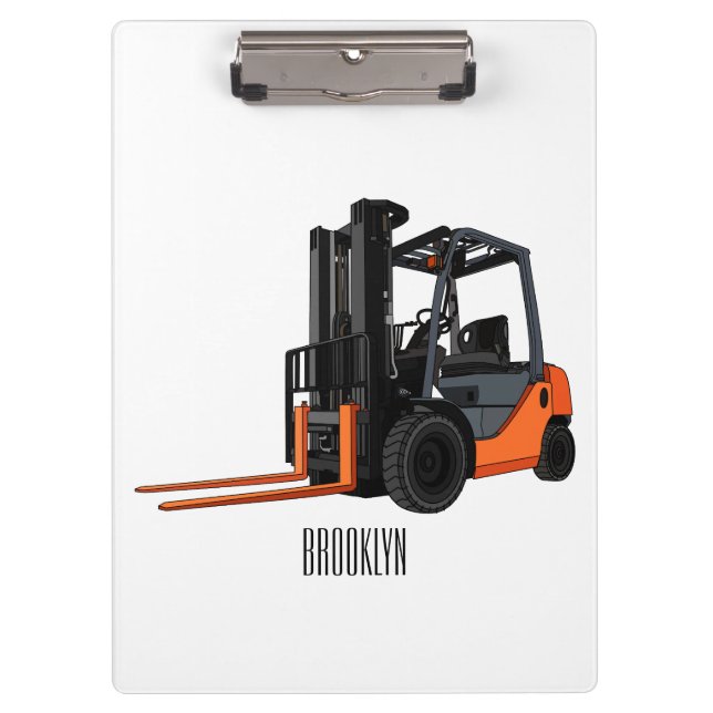Porte-bloc Illustration du chariot élévateur (Devant)