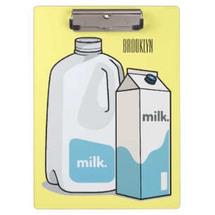 Porte-bloc Illustration du lait