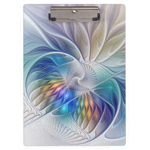 Porte-bloc Imaginaire floral, fleur abstraite colorée de