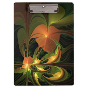 Porte-bloc Imaginaire Plante Abstrait rouille verte Brown fra