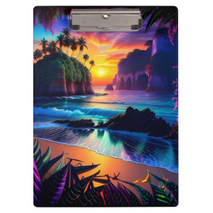 Porte-bloc Imaginaire Tropical Beach Trois
