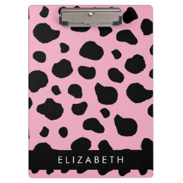 Porte-bloc Impression De Vache, Spots De Vache, Vache Rose, V