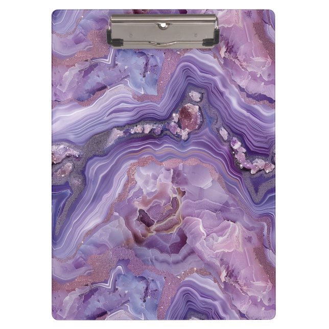 Porte-bloc imprimé agate (Devant)
