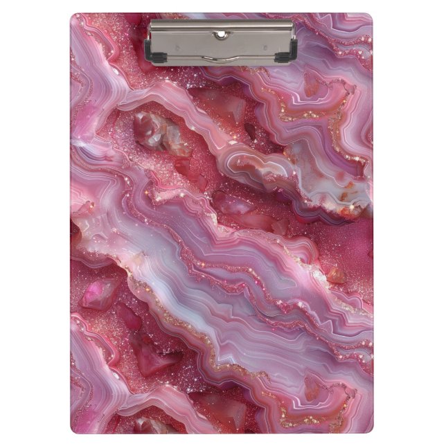 Porte-bloc imprimé agate (Devant)