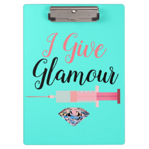 Porte-bloc Infirmière glamour tire cute drôle turquoise rose