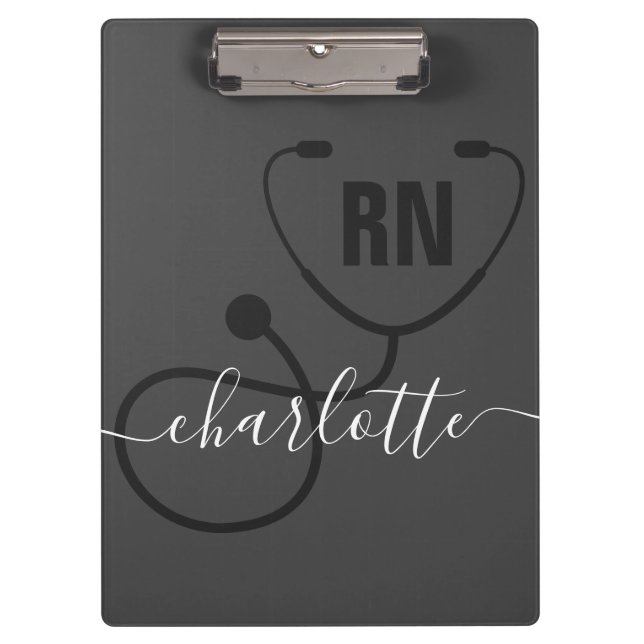 Porte-bloc Infirmière inscrite à la RN personnalisée  (Devant)