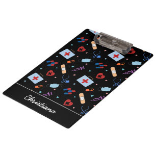 Porte-bloc Infirmière RN personnalisée   Docteur Motif Médica