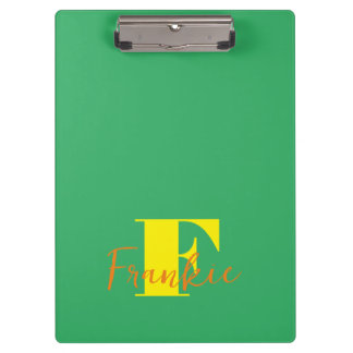 Porte-bloc Initiale + Nom Personnalisé - Facile à Customiser 