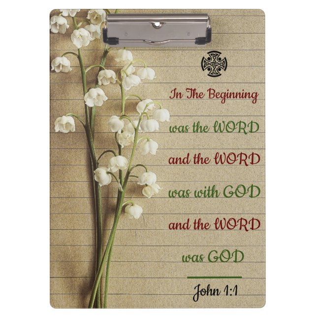Porte-bloc Inspiration Bible Verse Carnet Spiral (Devant)