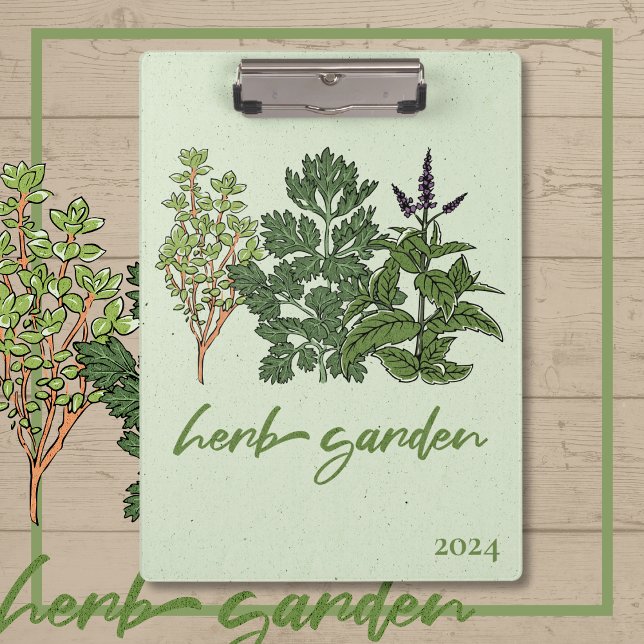 Porte-bloc Jardin aux herbes (Herb Garden Clipboard)