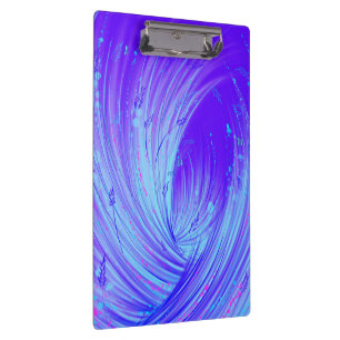 Porte-bloc Jardin enchanté bleu violet Abstrait