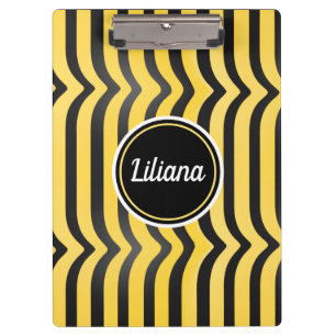 Porte-bloc Jazzy mignonne Bumblebee rayé noir et jaune