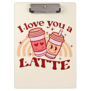 Porte-bloc Je T'Aime Un Latte