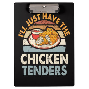 Porte-bloc Je vais juste prendre les tenders de poulet
