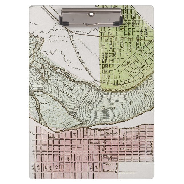 PORTE-BLOC JEFFERSONVILLE, INDIANA : CARTE (Devant)