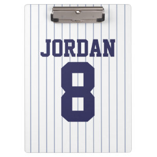 Porte-bloc Jersey de baseball avec nom et numéro personnalis