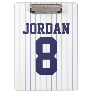 Porte-bloc Jersey de baseball avec nom et numéro personnalisé