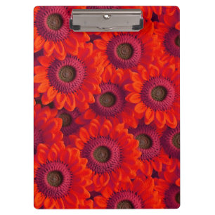 Porte-bloc Joli motif de fleurs rouges