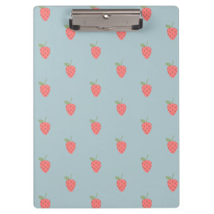 Porte-bloc Joli motif de fraise esthétique Kawaii