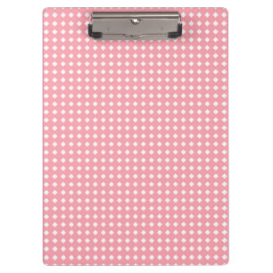 Porte-bloc Joli motif géométrique rose et blanc