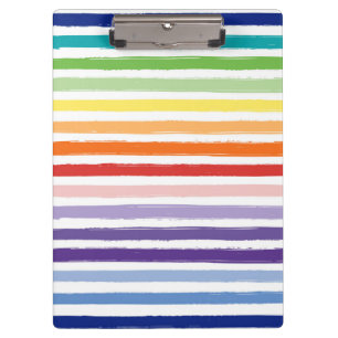 Porte-bloc Joli Rainbow Stripe Motif école ou bureau