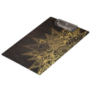 Porte-bloc Jolie fleur tendance henné design dessiné à la mai