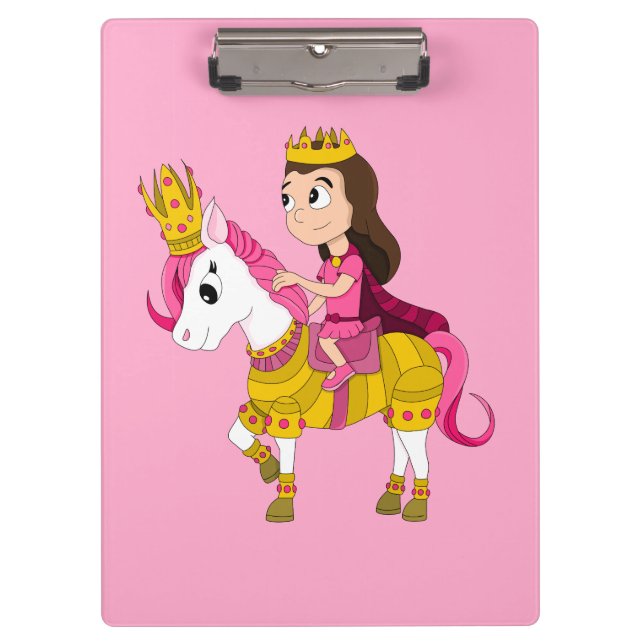 Porte-bloc Jolie princesse caricaturale (Devant)