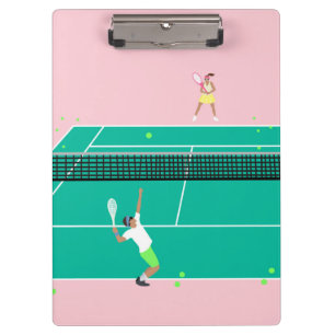 Porte-bloc Joueur de Match Art Moderne Pink Green