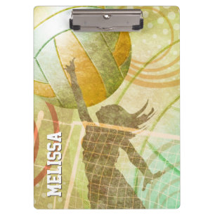 Porte-bloc Joueuse de volley-ball sur le net