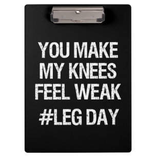 Porte-bloc Jour de la Jambe - genoux faibles - Funny Novelty 