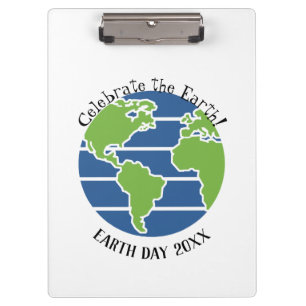 Porte-bloc Jour des terres Blue Green Globe Carte Planète