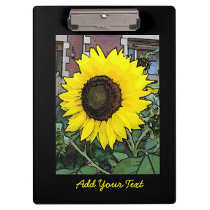 Porte-bloc Joyeux tournesol d'anniversaire