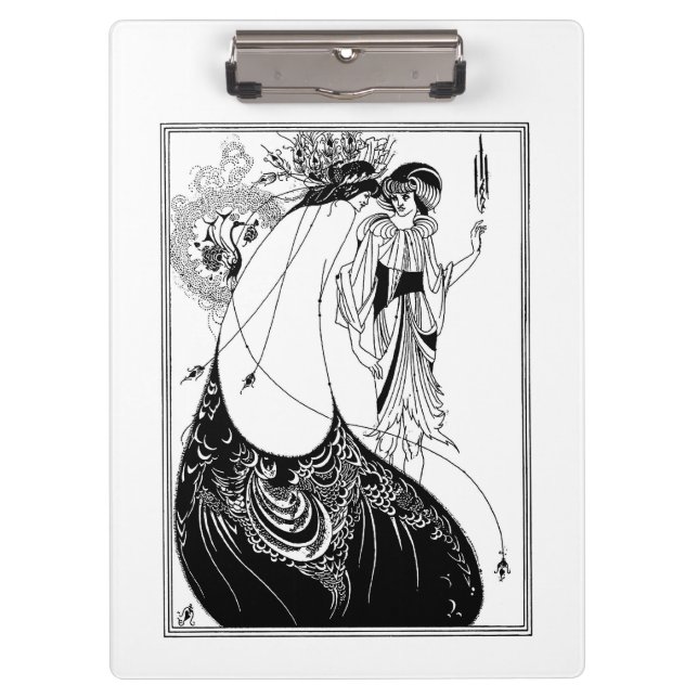 Porte-bloc Jupe Peacock Beardsley Art Nouveau (Devant)