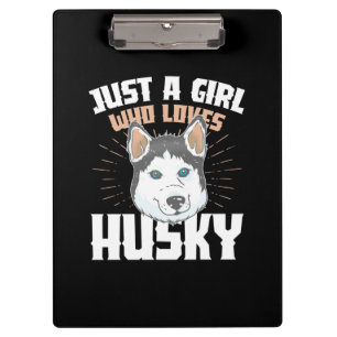 Porte-bloc Juste Une Fille Qui Aime Husky
