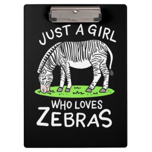 Porte-bloc Juste Une Fille Qui Aime Les Zèbres